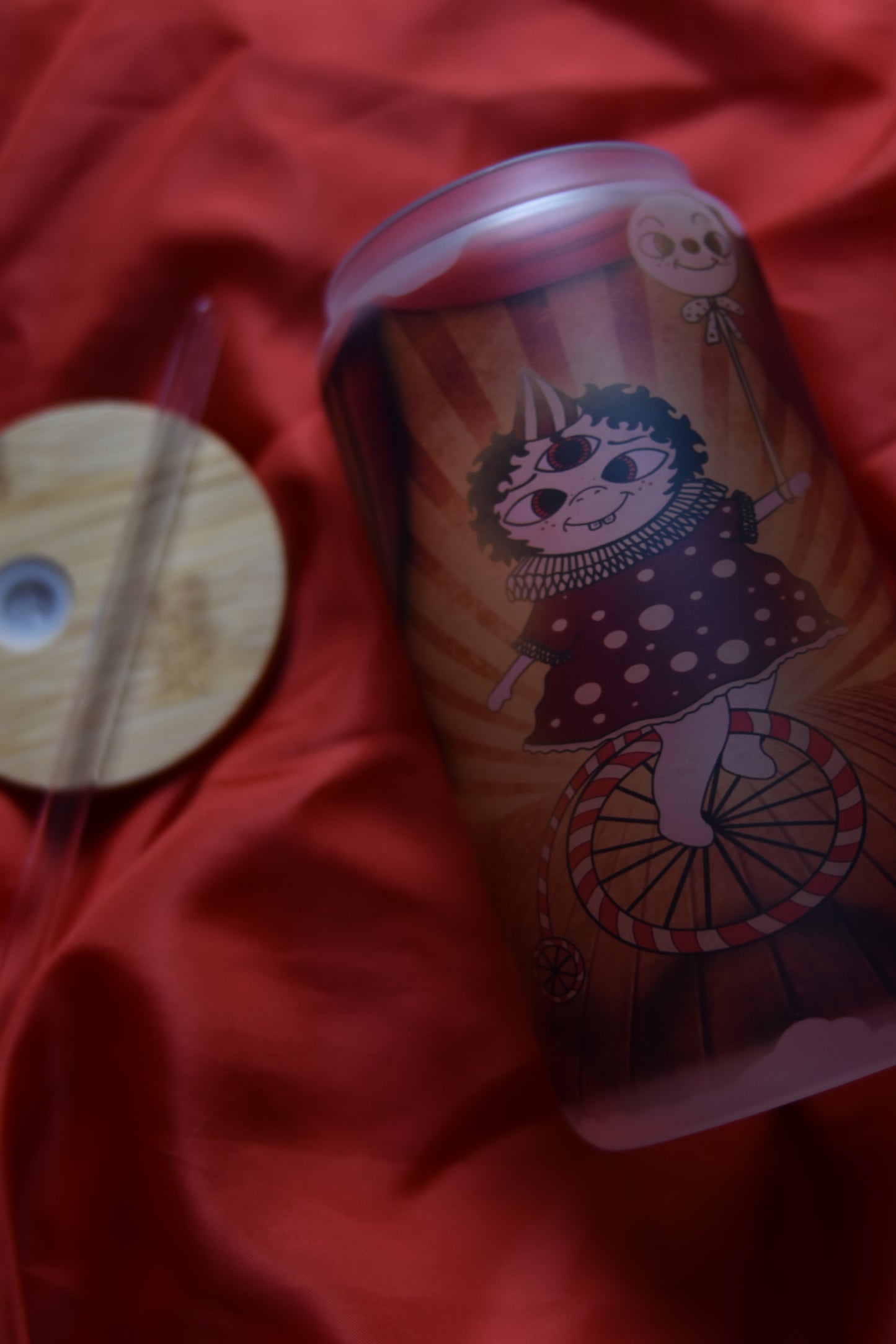 VERRE GIVRE TRANSPARENT AVEC PAILLE PERSONNALISABLE