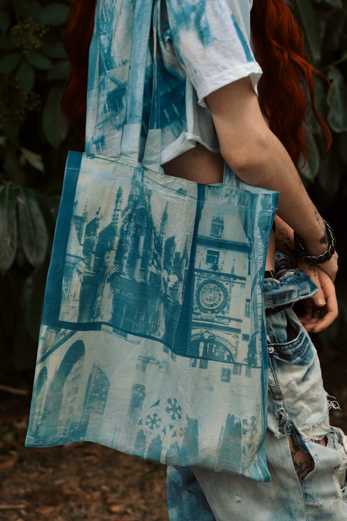 TOTEBAG CYANOTYPE ARCHITECTURAL