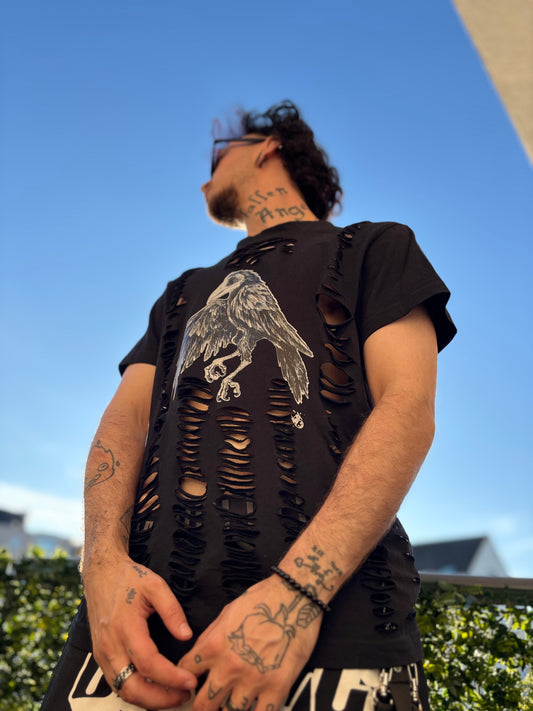 T-SHIRT CORBEAU DESTROY