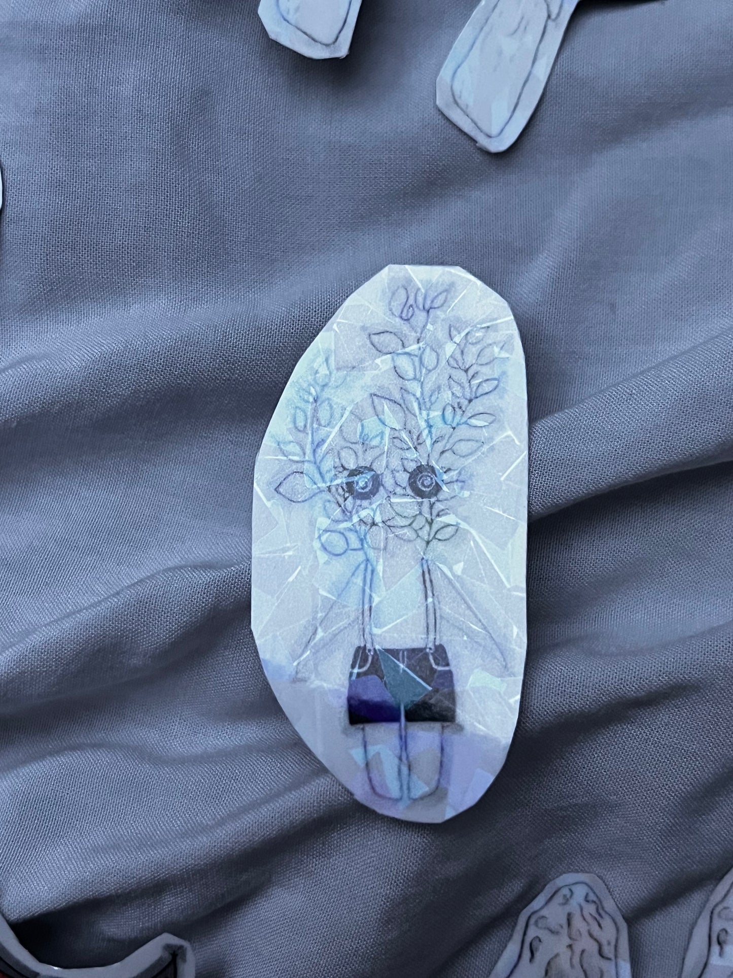 STICKERS HALLOWEEN EFFET VERRE BRISÉ